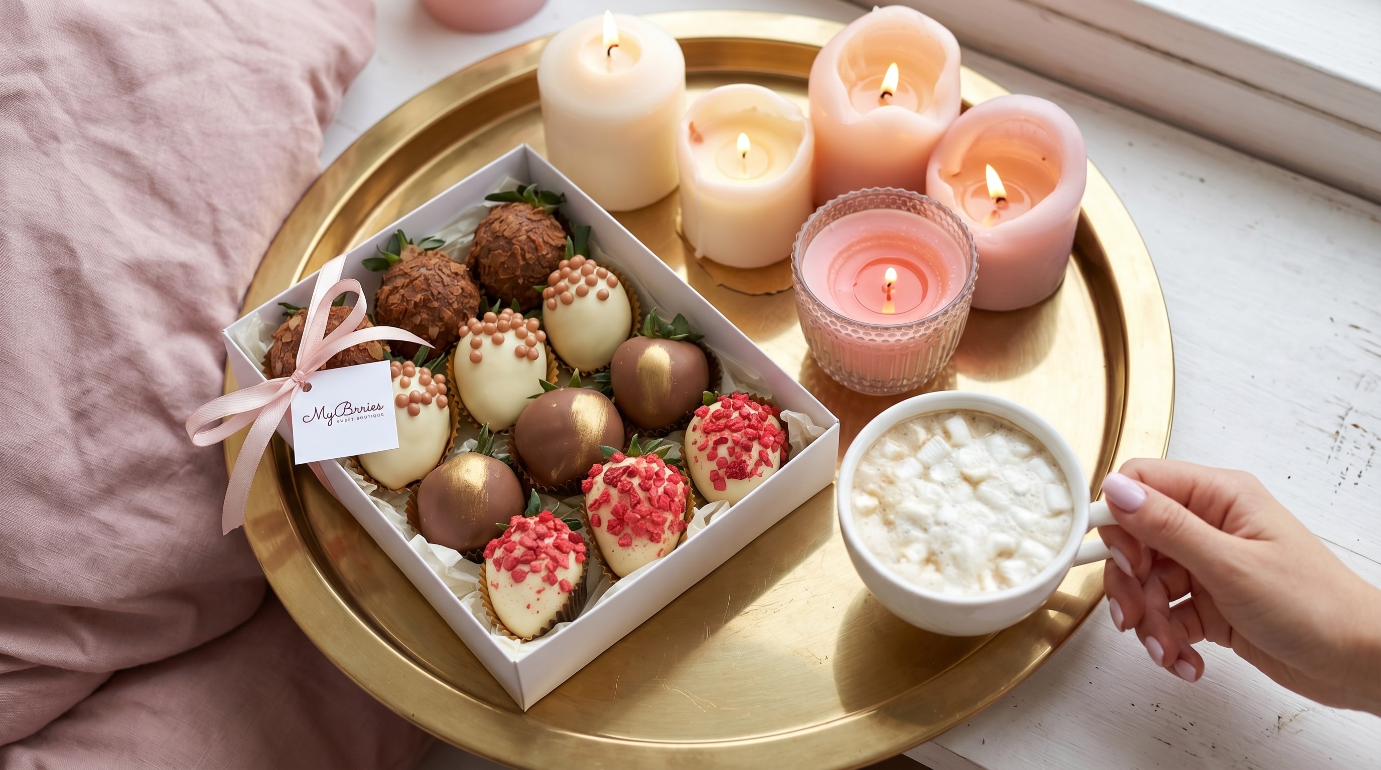 Клубника в шоколаде MyBerries Vogue — набор 12 ягод в подарочной упаковке